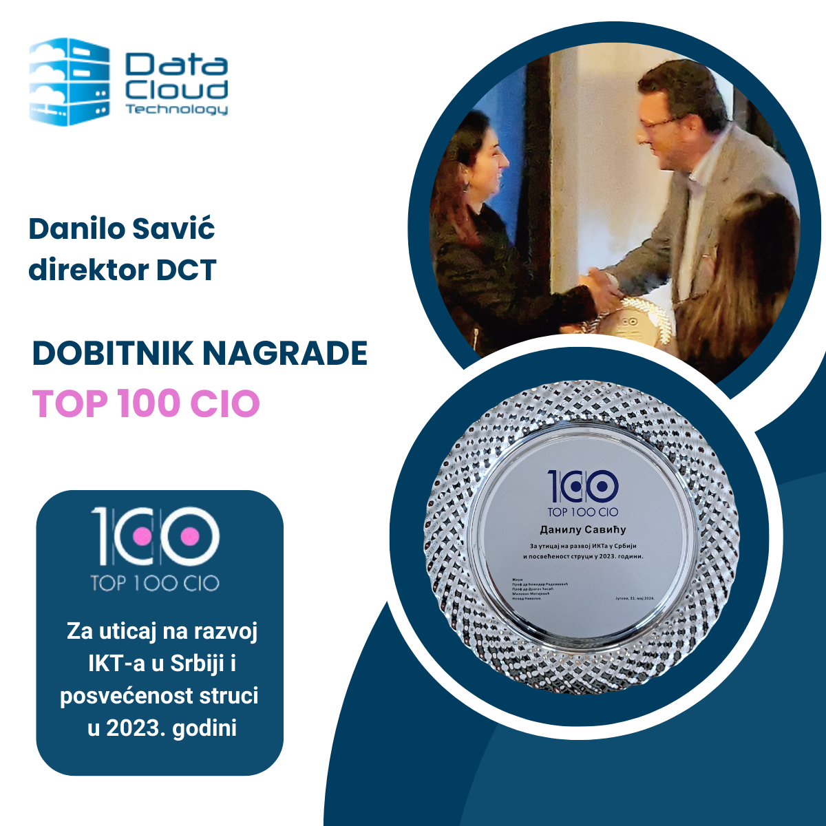 Nagrada TOP 100 CIO za Danila Savića