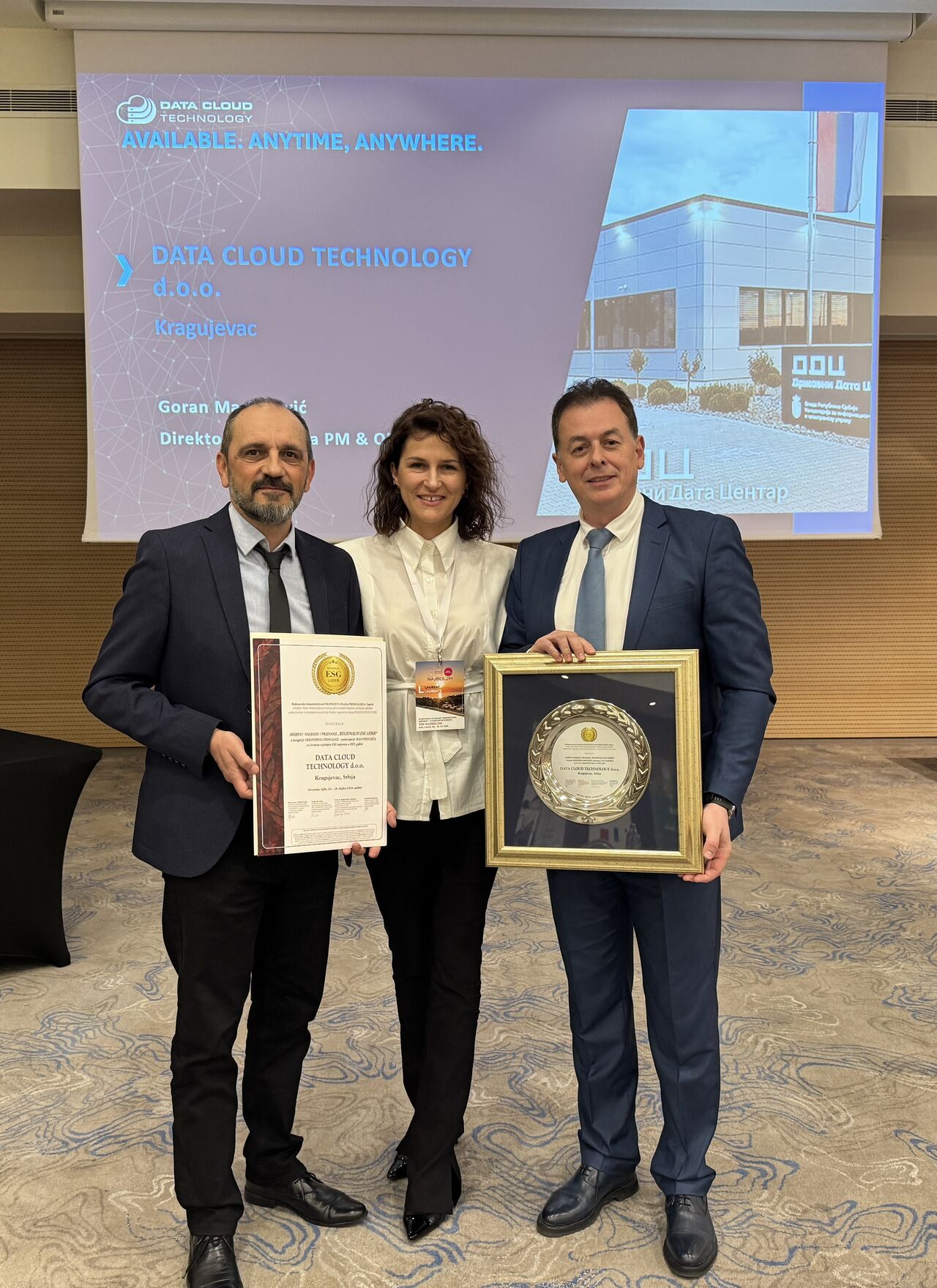 Do juče nacionalni, a od danas Regionalni ESG lider - Data Cloud Technology